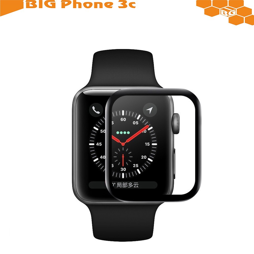 BC【3D曲面複合】Apple Watch Series 3代/38mm 42mm 手錶熱彎膜 防刮 耐刮全螢幕 保護貼