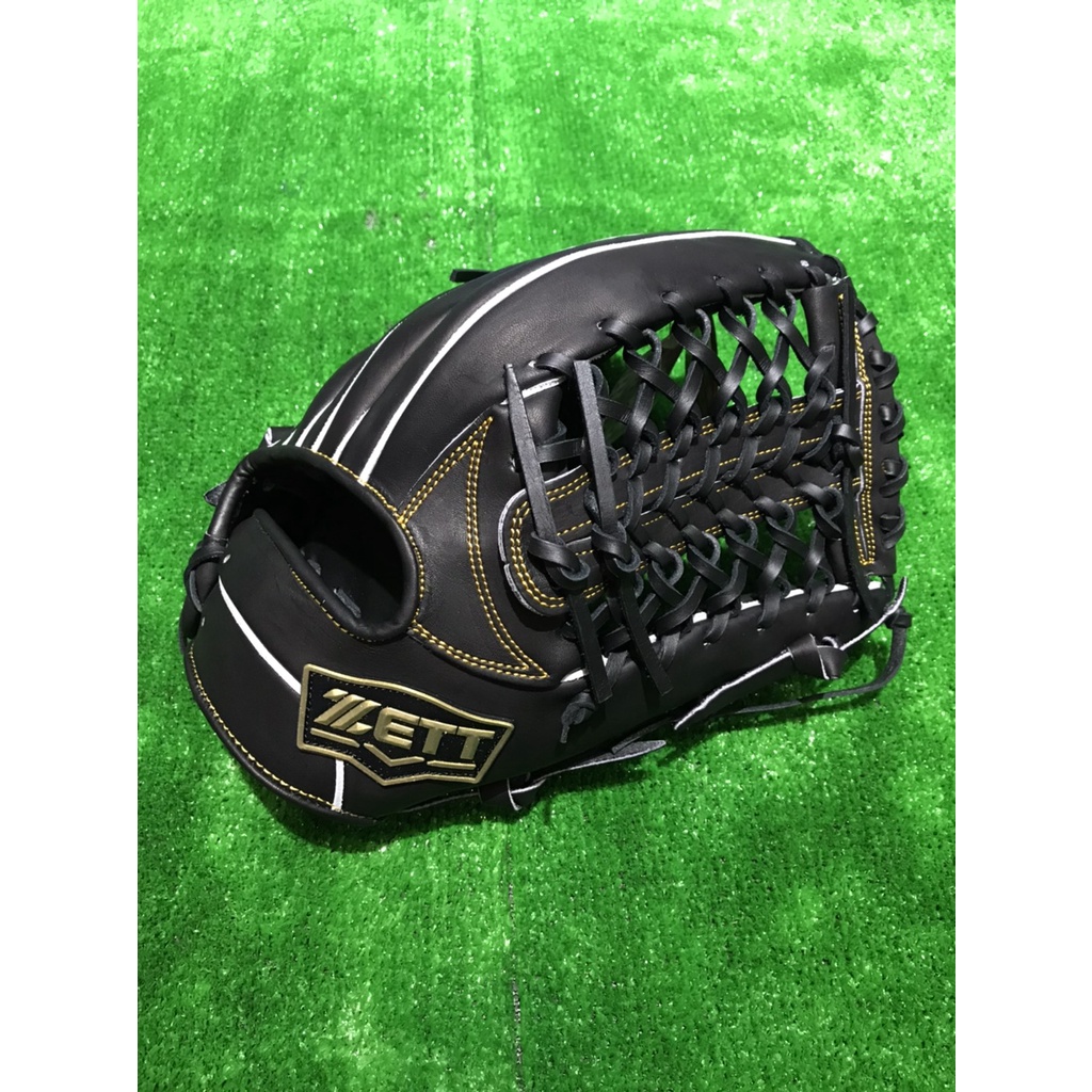 ZETT SPECIAL ORDER 訂製款棒壘球手套特價外野T編網13吋黑色