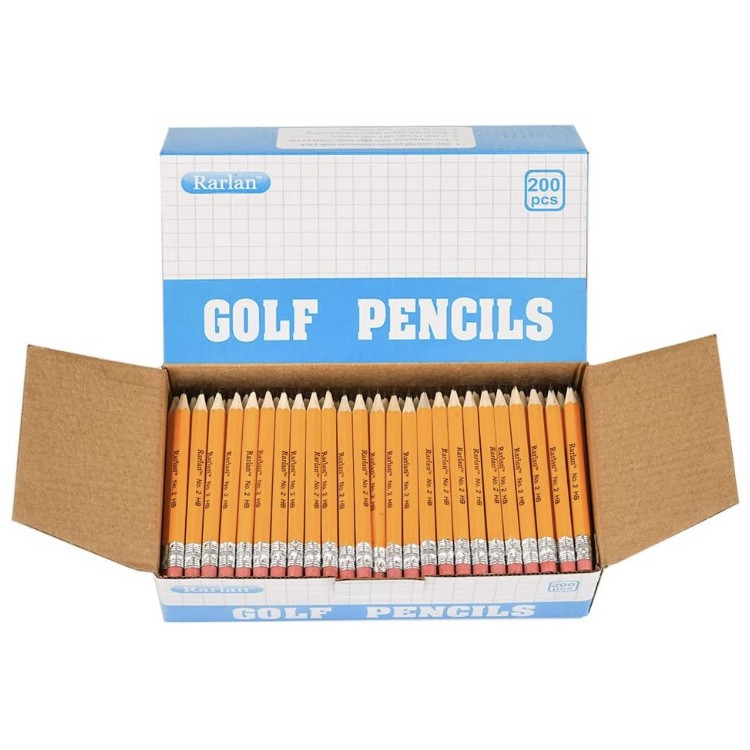 Rarlan 迷你高爾夫六角形鉛筆 學齡前兒童鉛筆 兒童鉛筆 Golf pencil