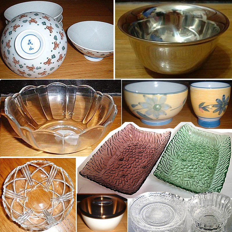 樂美雅強化玻璃碗沙拉碗冰淇淋碗、泰迪熊瓷碗、不銹鋼碗、雙層隔熱碗、茶碗蒸杯碗、RomanceROSE水晶玻璃碗盤、水果盤