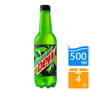 Mountain Dew 激浪汽水500ml x4入【愛買】