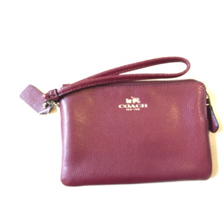 Coach 零錢包二夾層附手勾袋 官方正品 附禮盒 全新