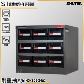 實用多元~樹德 HD-309 [9格]專業重型零件櫃 零件箱/收納櫃/置物櫃/小物收納/工業整理