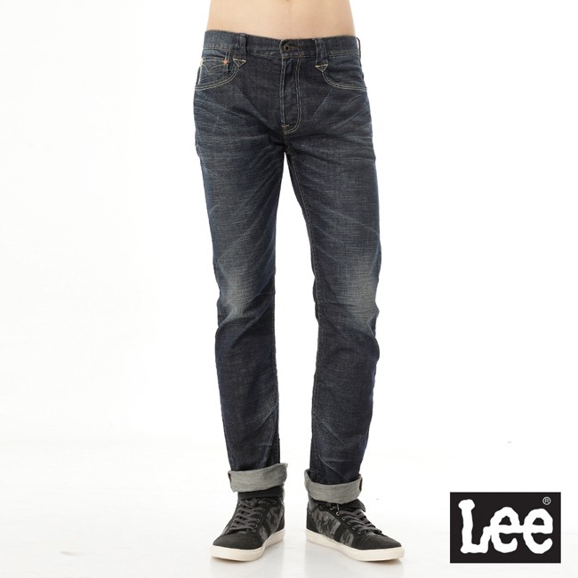 Lee 724 中腰合身標準直筒牛仔褲 男 藍 101+ LL150053S07