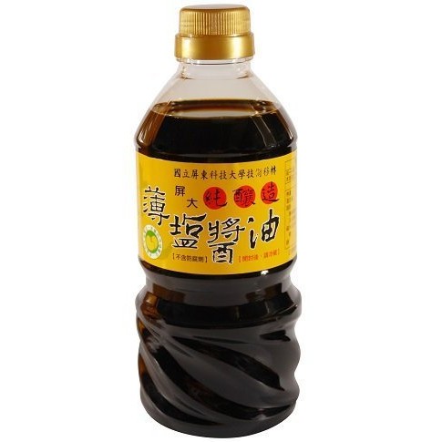 【北歐生活】屏科大 薄鹽醬油 1箱6瓶 每瓶560ml【因超取重量限制關係，一筆訂單僅能寄送一箱醬油】