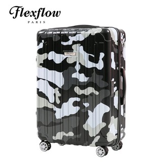 Flexflow 黑迷彩 里昂系列29吋 智慧測重防爆拉鍊旅行箱