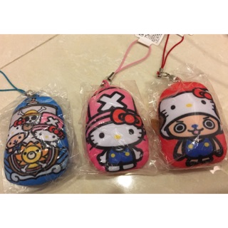 Sanrio Hello Kitty海賊王造型釋壓饅頭吊飾三款選擇，單款價