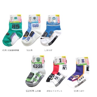 日貨小町號 新幹線 襪子 日本製 防滑設計 12-16cm E5 E6 E4 E7 黃博士 共10款 幼童襪 短襪