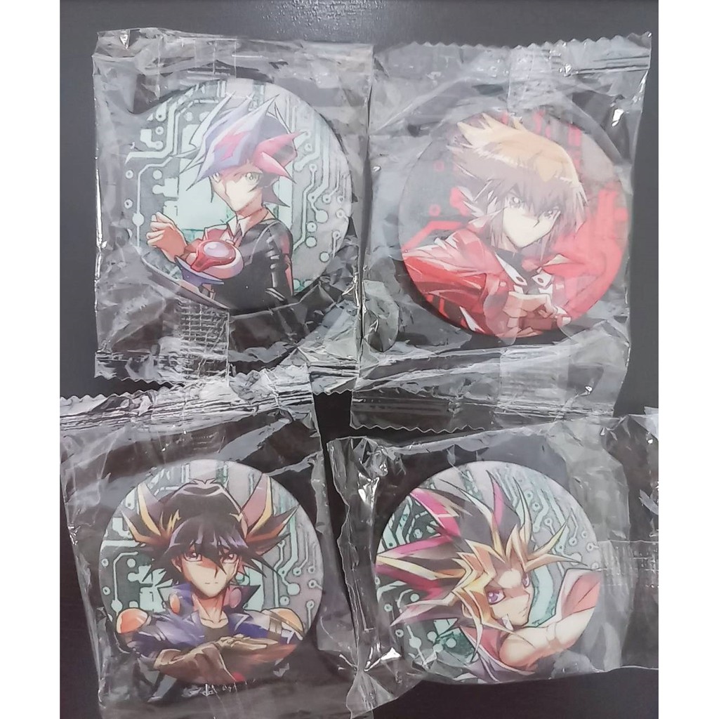 二手 遊戲王 武藤遊戲 遊城十代 不動遊星 藤木遊作only徽章 胸章 蝦皮購物