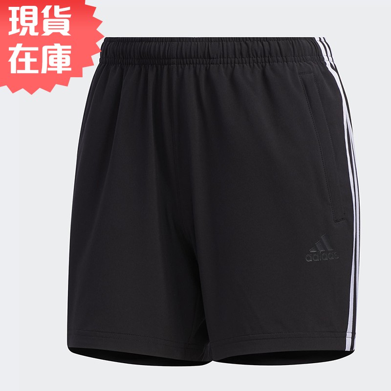 Adidas 女 短褲 慢跑 休閒 口袋 黑【運動世界】FT2878