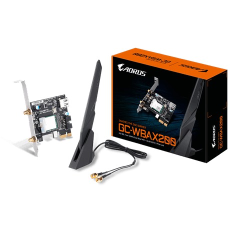 技嘉 GC-WBAX200 PCI-E 無線網卡 AX 雙頻 2dBi可拆天線 藍牙5.0