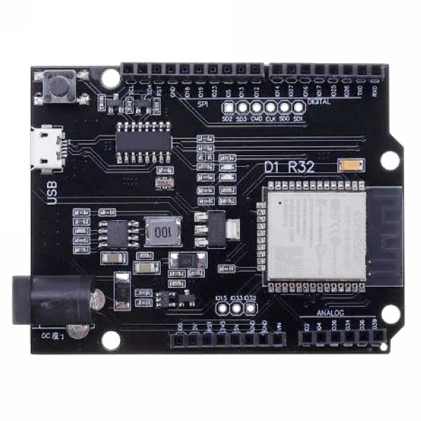 WeMos D1 R32 ESP32開發版的腳位與Arduino Uno相同研發物聯網IOT