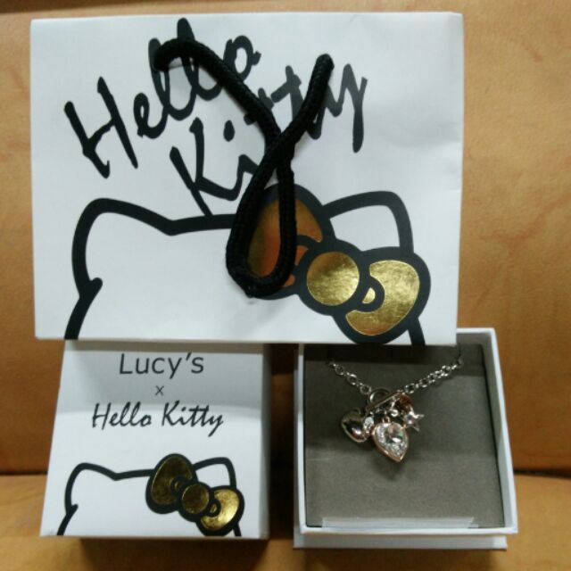 Lucy's新春款聯名kitty星鑽心T扣手鍊