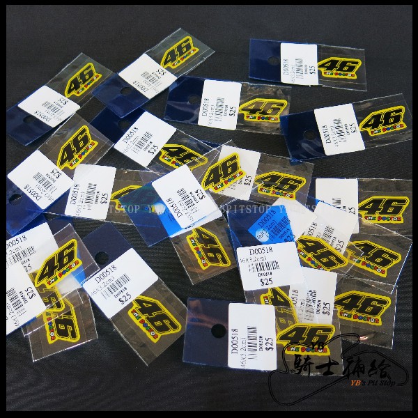 ⚠YB騎士補給⚠ AGV Arai SHOEI VR46 Rossi 小張 貼紙 高品質 Stickers