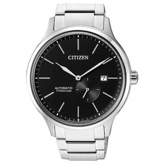 CITIZEN 星辰錶 NJ0090-81E 現代簡約機械鈦金屬腕錶 /黑麵 42mm