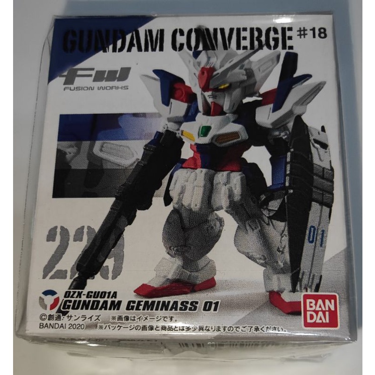 小飛俠公仔店現貨 日版FW鋼彈 FW GUNDAM CONVERGE #18彈 229號雙子座鋼彈01