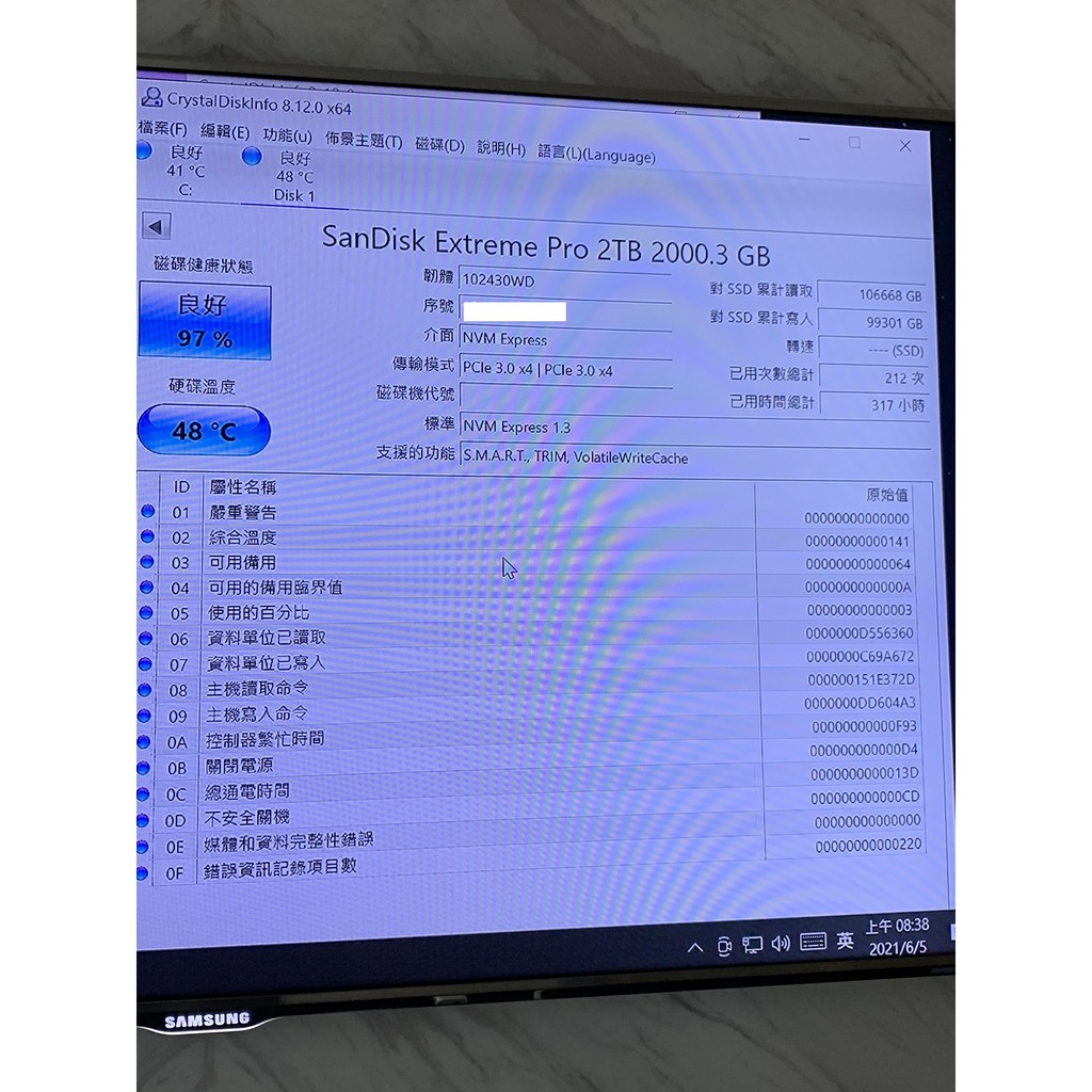 SanDisk Extreme PRO M.2 NVMe SSD 固態硬碟 2TB