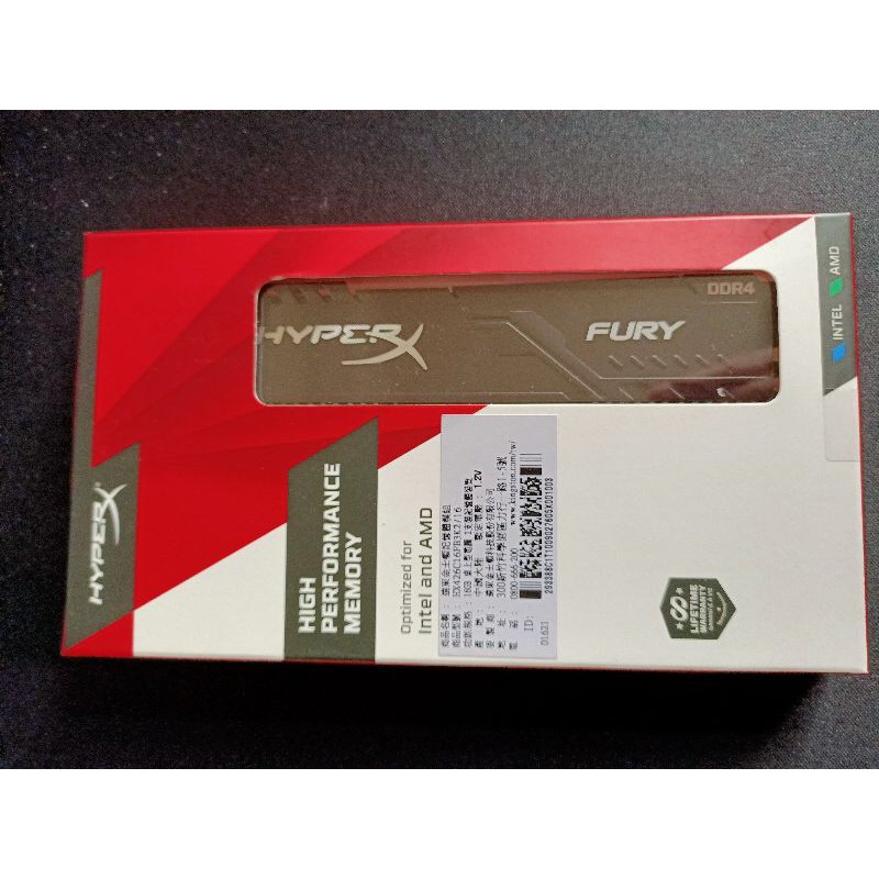 記憶體 金士頓 16GB(8G*2)DDR4-2666 HyperX FURY(全新現貨)