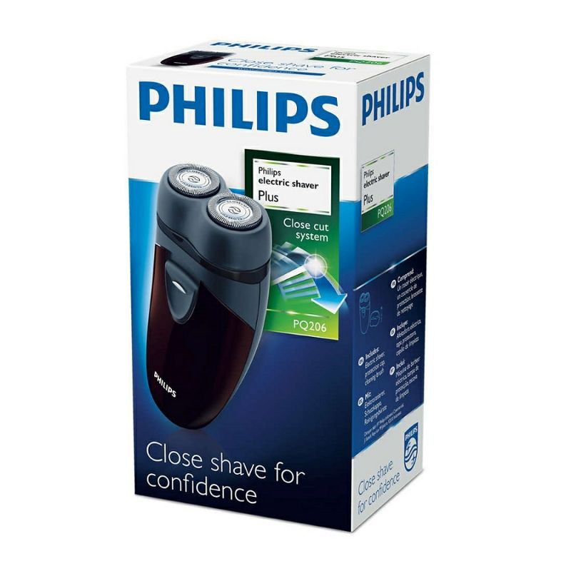PHILIPS 飛利浦 勁型系列雙頭輕巧電鬍刀 PQ206 刮鬍刀 電池 父親節 男性 禮物