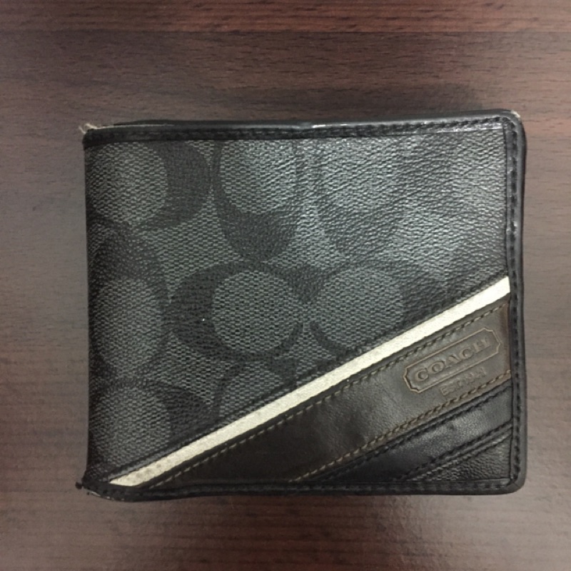 COACH 專櫃品（非outlet）男短夾 正貨附盒子