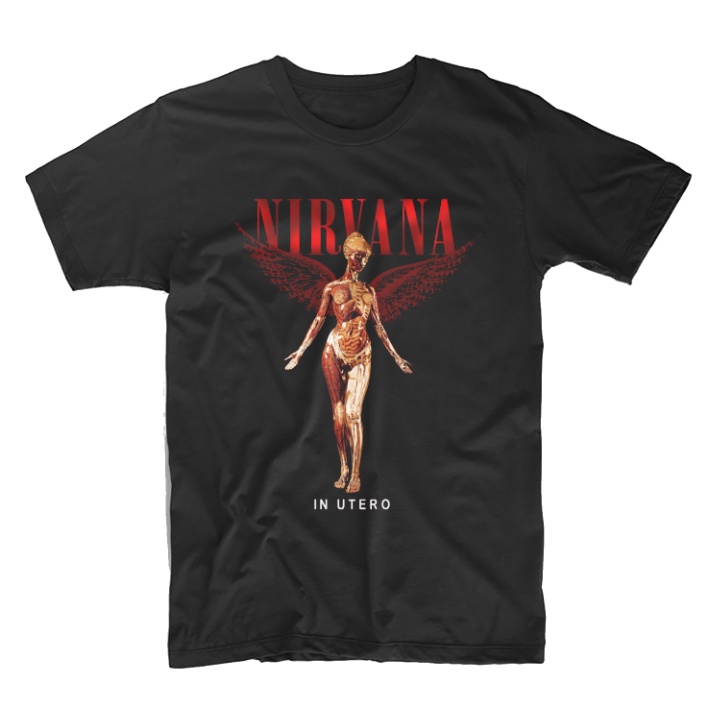 Nirvana Band T 恤 in utero Rock Legend T 恤dave grohl nirvana