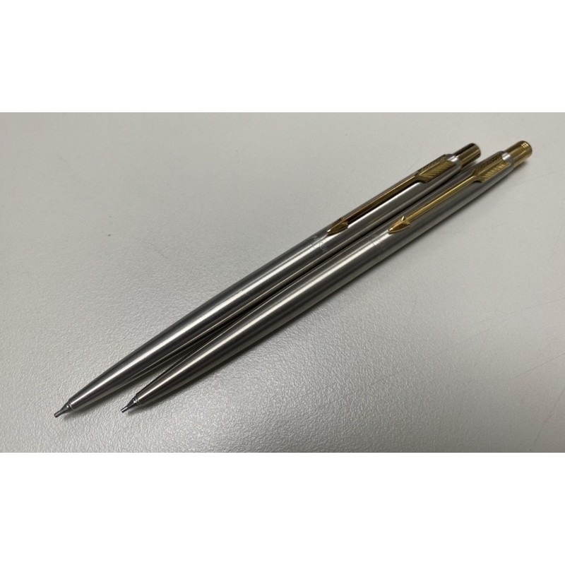 超漂亮古董！美國製 派克自動鉛筆 Parker Classic 自動鉛筆 全鋼筆身 鍍金筆夾 0.5mm