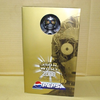 日本 絕版 星際大戰 百事可樂Star wars 2000 C-3PO 半身胸像 發聲 寶特瓶蓋