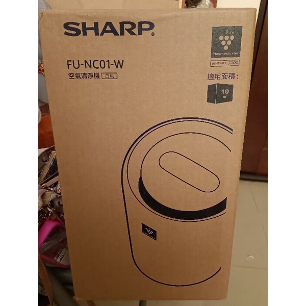 SHARP 空氣清淨機fu-nc01-w不含運3588元