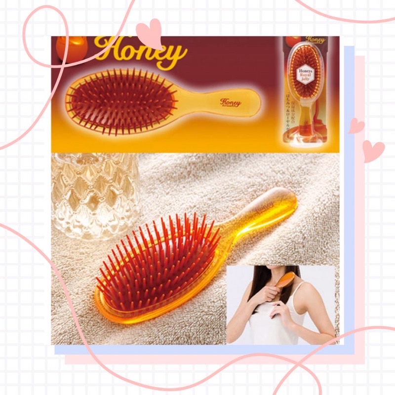 （日本新單品）-貝印Vess-蜂蜜滋潤髮梳（H-500）