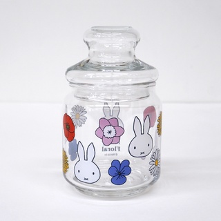 **現貨**日本製 Miffy floral 米飛兔玻璃收納罐 糖果零食罐 儲存罐 甜點罐 米菲兔 禮物