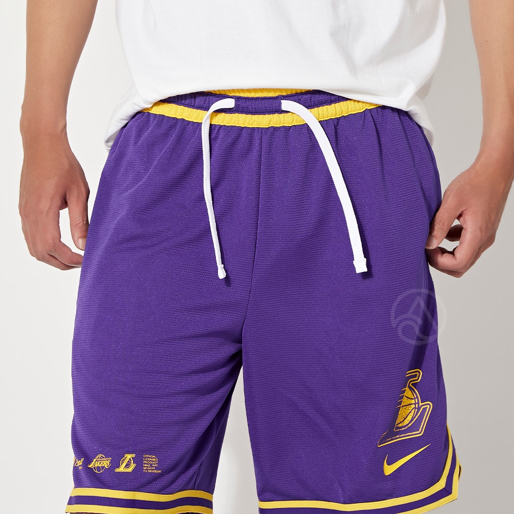 Nike AS LAL M DF DNA SHORT TEAM 男 紫 湖人隊 運動 籃球 短褲 DH9176-504
