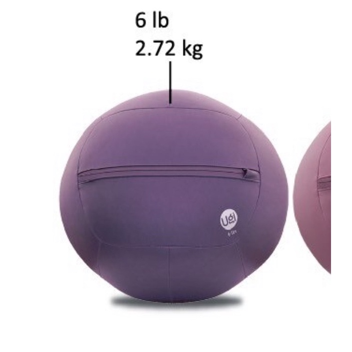 美國 Ugi Ball 健身藥球 重力球 健身球 皮革軟式藥球- 6磅.薰衣草紫.肌力 心肺 核心 家用平衡重力球