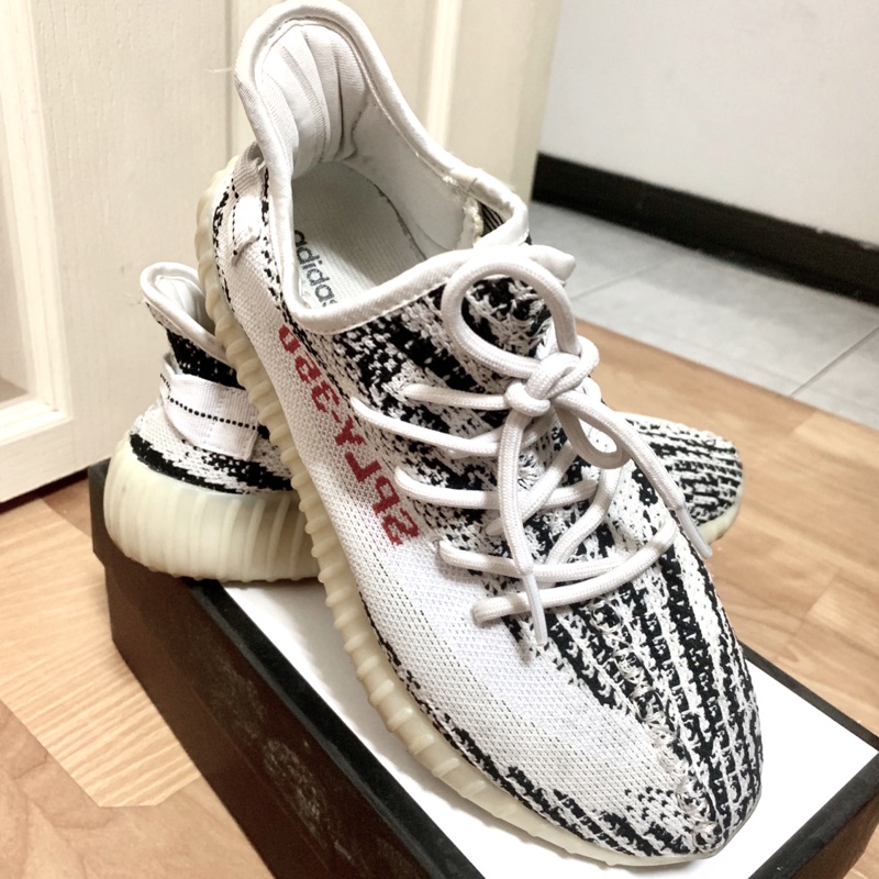 (已保留)Yeezy boost 350休閒潮流斑馬紋鞋 尺寸39