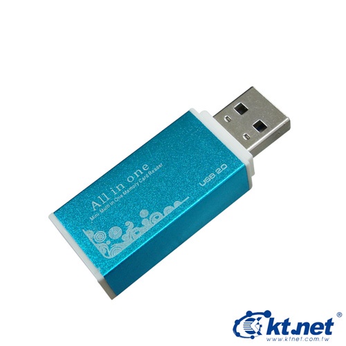 ~協明~ KTNET 彩樣II 鋁合金讀卡機 - 相容於SD/MS/M2/T-Flash/Micro SD系列記憶卡