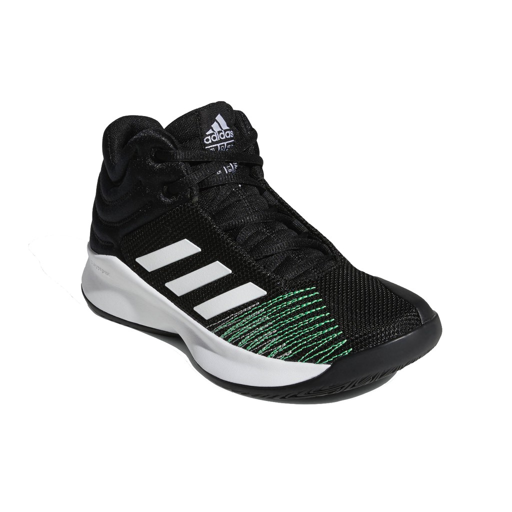 adidas 籃球鞋Pro Spark 2018 K Wide 愛迪達女款大童籃球鞋寬楦黑白綠B96478 | 蝦皮購物