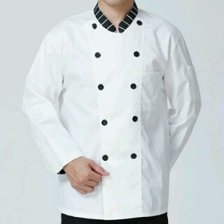 特價廚師服短袖飯店九分袖翻袖條紋白色廚師工作服廚師制服長袖男女廚師服裝批發