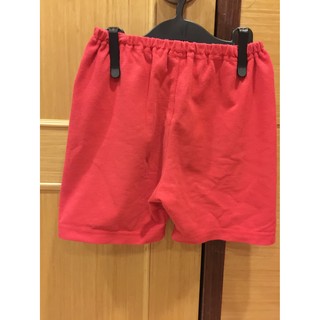 puku 115CM 紅色素面短褲 MIT 居家休閒 睡褲 100/110cm 3Y/4t