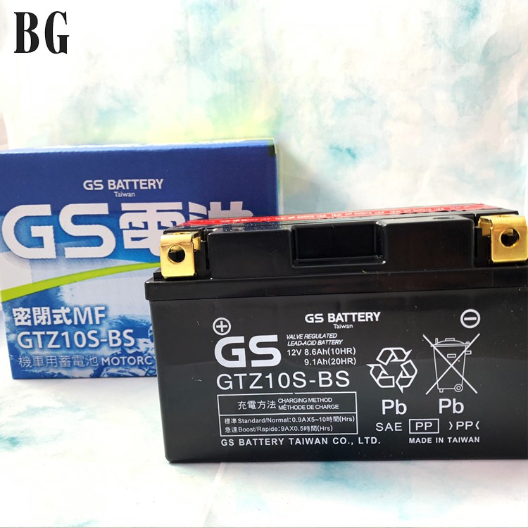 Bs 當日出貨gs統力gtz10s 10號機車電池同ttz10s 7號加強版機車電瓶電瓶 蝦皮購物