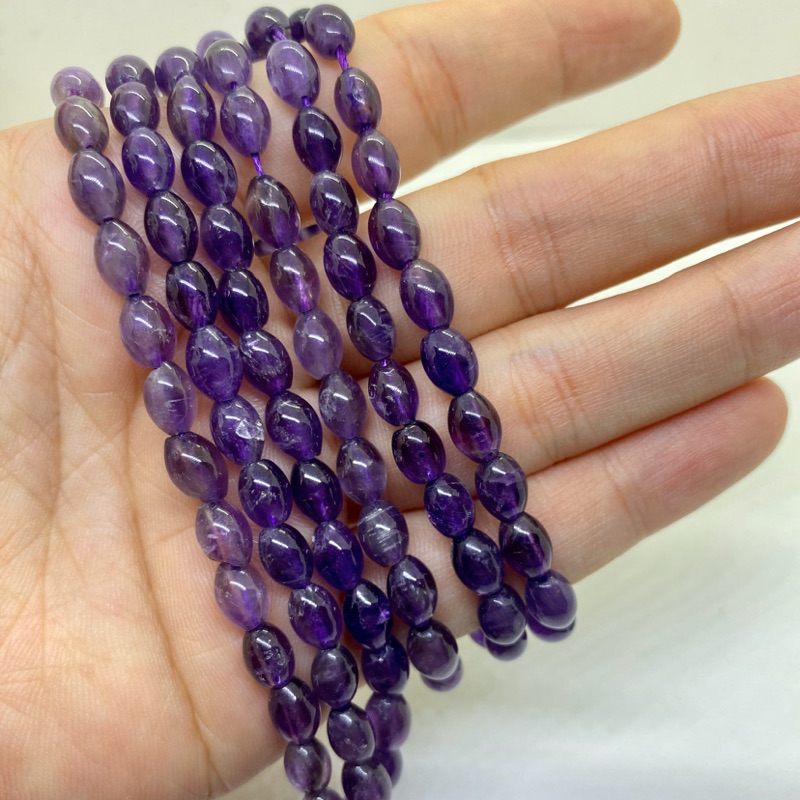 ✴️晶奇坊✴️烏拉圭天然紫水晶手珠 繞三圈可當項鍊特價$299