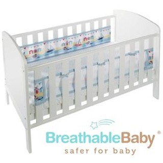英國 BreathableBaby 透氣嬰兒床圍 兩側型 (19431海洋帆船款)