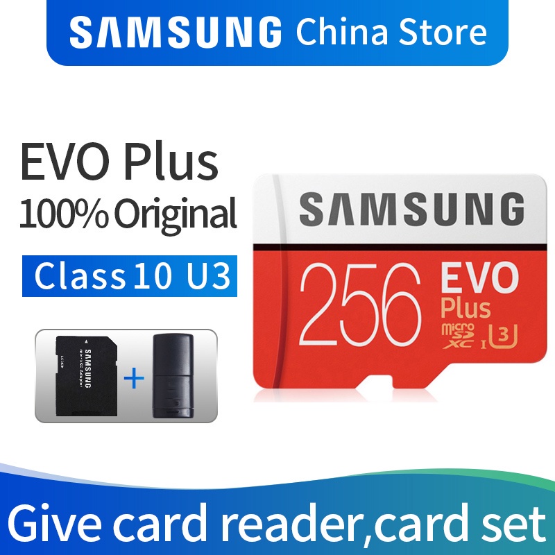 SAMSUNG 三星 Microsd 卡 256G 128GB 64GB 32GB 16GB 8GB 100Mb/s C