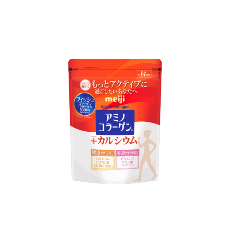 日本直送最低價格之一 明治 MEIJI 氨基酸膠原蛋白粉加鈣 98g 14日分 98g