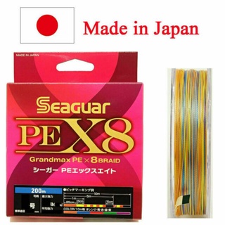 日本原裝進口 Seaguar 8股編織PE布線/五色線/200米
