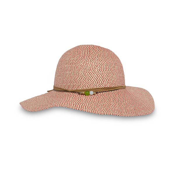 SUNDAY 女抗UV防曬輕量編織帽 岩石紅 SAS2C86496C-426-07《台南悠活運動家》