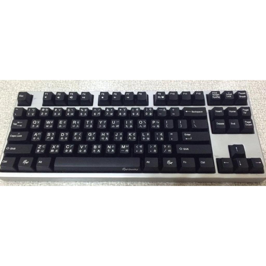 機械式鍵盤 Ducky 9087g2 紅軸 80% 中文正刻 diy版