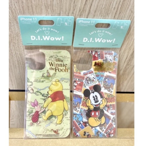 ✨台灣現貨✨日本🇯🇵迪士尼Disney樂園園區販售商品✨I phone 11手機貼紙/手機背貼（一組3張)小熊維尼 米奇