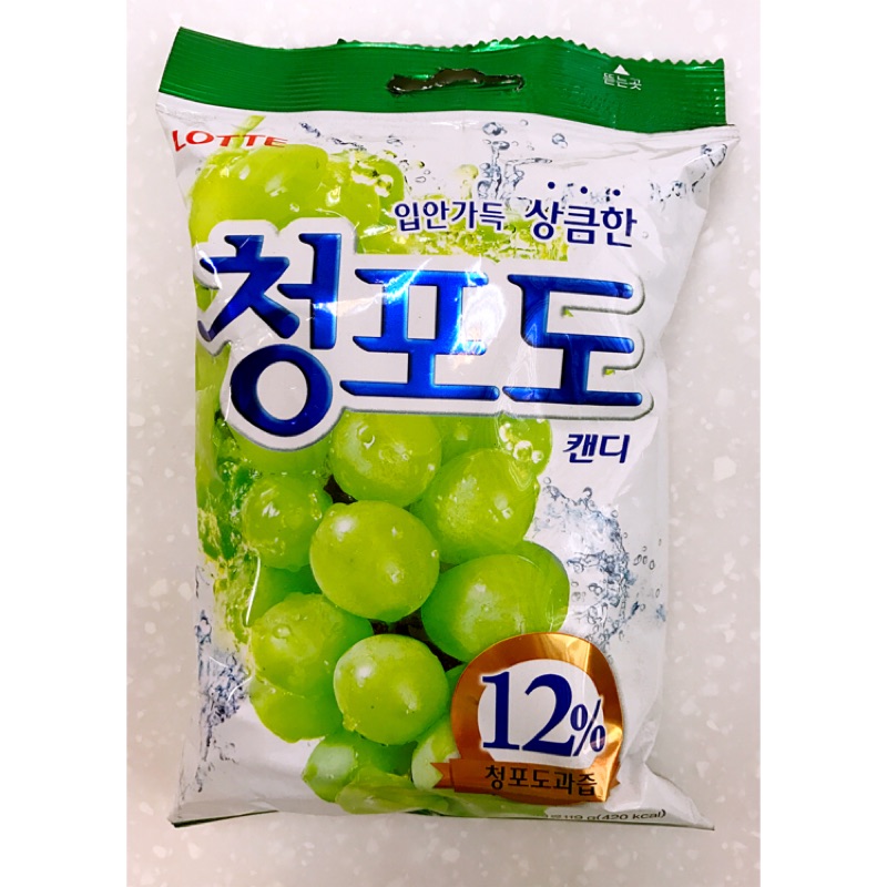 《現貨特賣》韓國Lotte樂天 青葡萄糖果 119g 韓國暢銷
