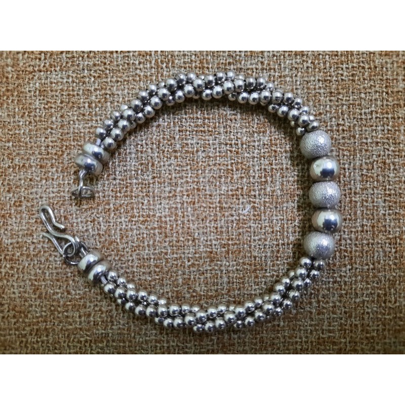 珠珠造型純銀手鍊（自售）