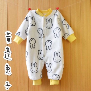 🍊2手 冬季 寶寶 珊瑚絨 連身衣 嬰兒連身裝 居家服