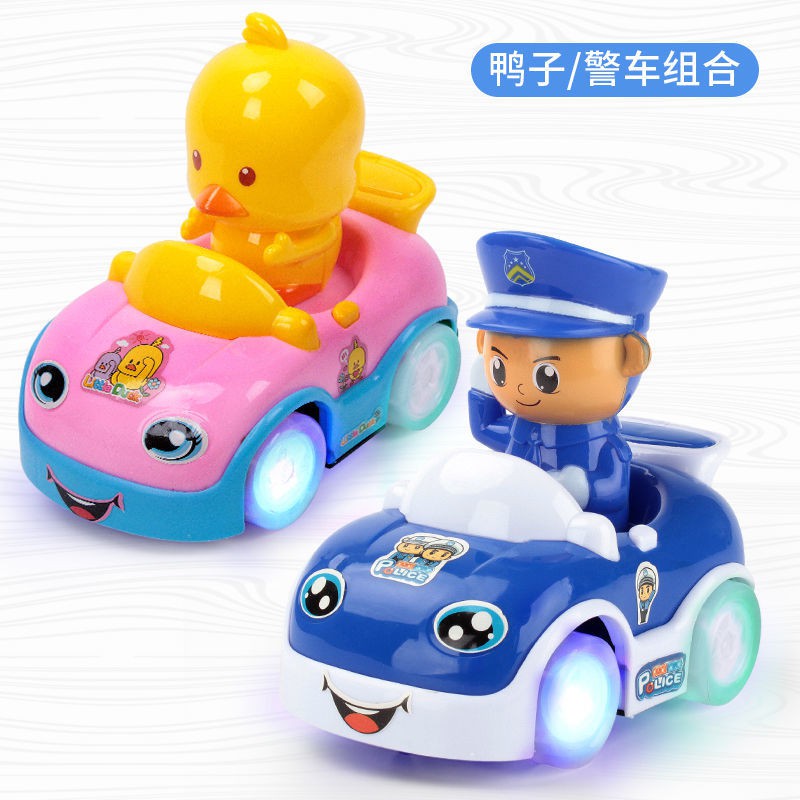 寶寶電動玩具車卡通小汽車兒童燈光音樂萬向輪男女孩玩具車1 3歲小黃鴨小汽車玩具兒童玩具汽車jubj 蝦皮購物